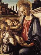 Sandro Botticelli Madonna and Child and Two Angels Germany oil painting artist